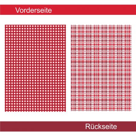 Kariert rot - Designpapier
